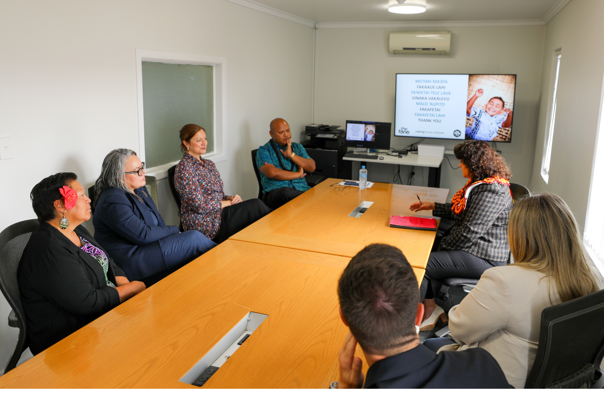 Minister Casey Costello visits Manurewa - in discussion with CEO and others